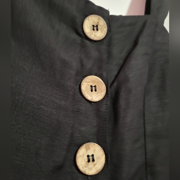 MANGO buttoned black romper/jumpsuit with pockets - Picture 3 of 5